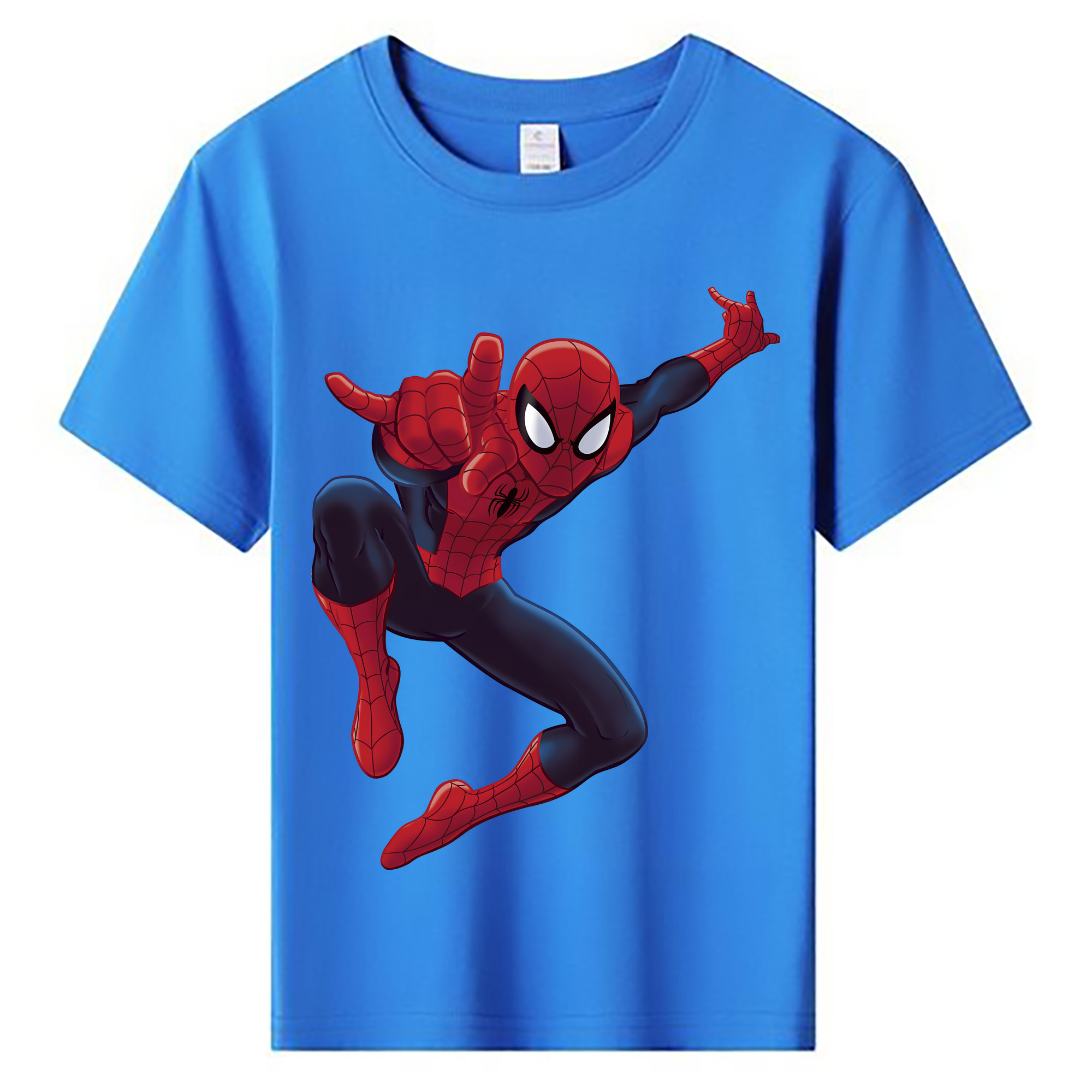 （画像用） Spider Man スパイダーマン 綿100％キッズTシャツ（フロントプリント）